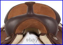 Western Horse Saddle Brown Pleasure Trail Barrel Synthetic Tack 14 15 16 18