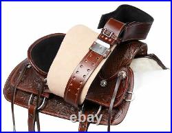 Western Horse Saddle Heavy Duty Wade Tree A Fork Roping Leather Tack 16 17 18