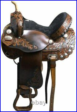 Western Horse Saddle Leather Treeless Western Horse Saddle Free Shipping