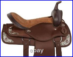 Western Horse Saddle Pleasure Trail Barrel Premium Show Brown Tack 14 15 16 18