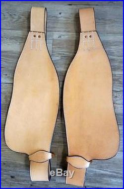 Western Horse Saddle Replacement Saddle Fenders Stirrup Leathers Med & Light Oil