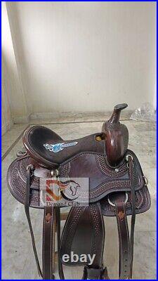Western Leather Barrel Horse Saddle Tack Set 10 Inch To 19 Inch Free Shipping