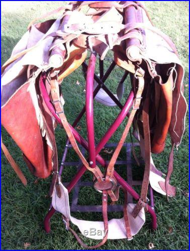 Western Pack Saddle with Panniers Cowboy / Mule / Camping