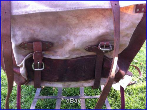 Western Pack Saddle with Panniers Cowboy / Mule / Camping