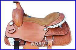 Western Roping Saddle Pkg Thsl Tooled 15 Light Oil Rawhide Lacing (1034)