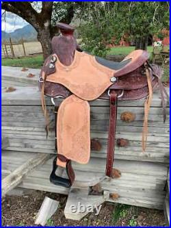 Western Show Horse Brownish Suede Leather Seat 10 To 18 Inch