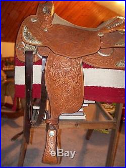 Western Show Saddle Champion Turf 16 inch seat