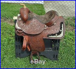 Western Training / Work Show Saddle With 15.5 Inch Seat