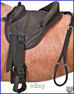 Youth Bareback Pad with Cantle & Neoprene Girth (Pick from Black or Brown)