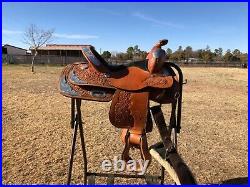 Youth western saddle used